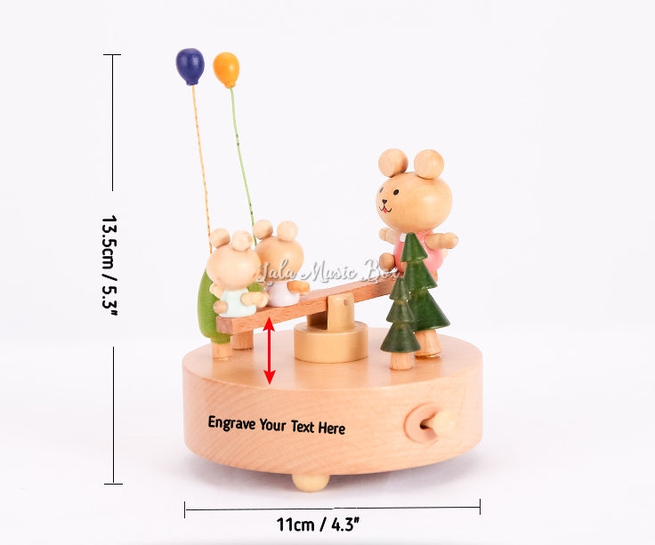 Wood Music Box/Baby Shower Gift Music Box/Wooden Music Etsy