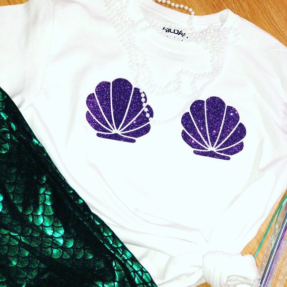 little mermaid shell shirt