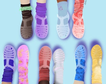 Jelly Shoe Art Print