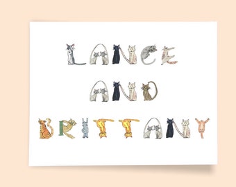 Cat Font custom notecard