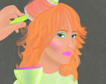Blow Dry Art Print