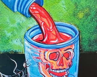 Cheers to Spooky Season Art Print