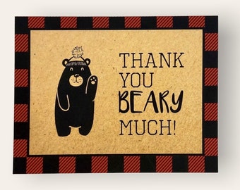 Thank you “beary” much notecard