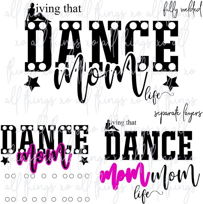 Dance svg dance mom svg living that dance mom life dance | Etsy