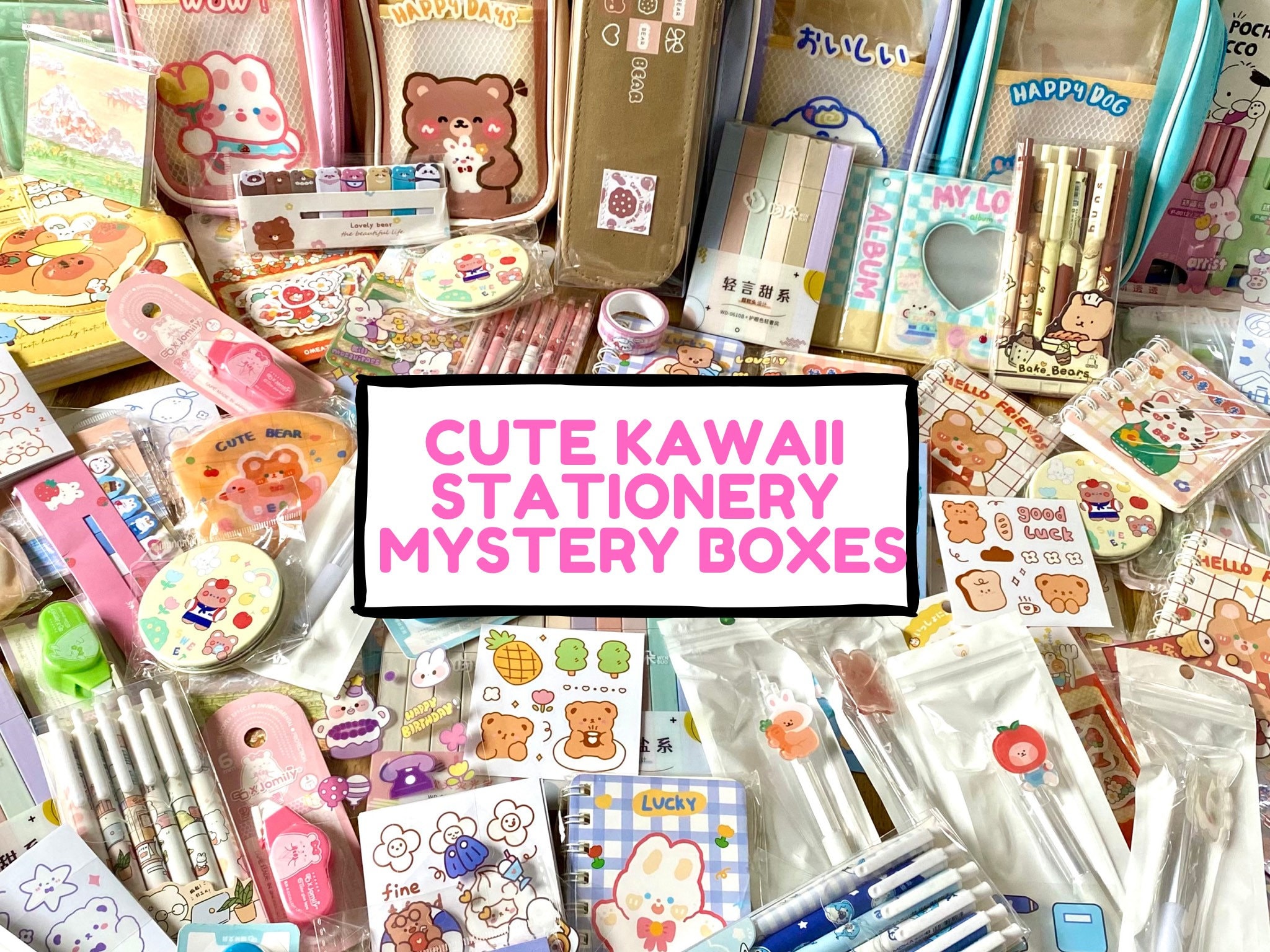 Cute Kawaii Stationery Mystery Boxes Great Gift or Present for Etsy UK