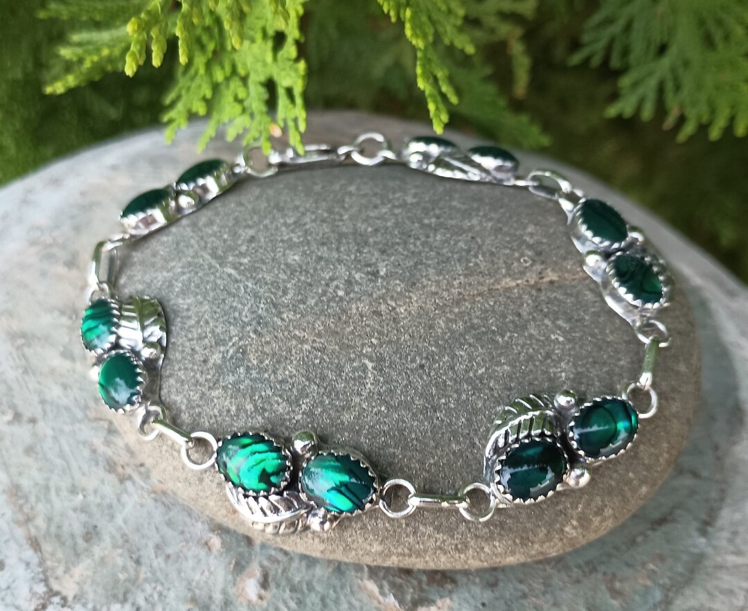 Navajo Sterling Silver Vintage Blue Abalone Feather Cuff  navajo sterling silver vintage blue abalone feather cuff bracelet size 7.25in display picture 1