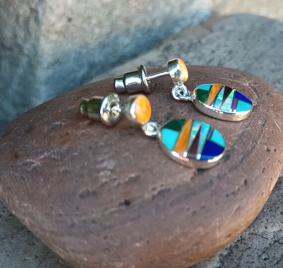 Inlay Earring by Steve Francisco