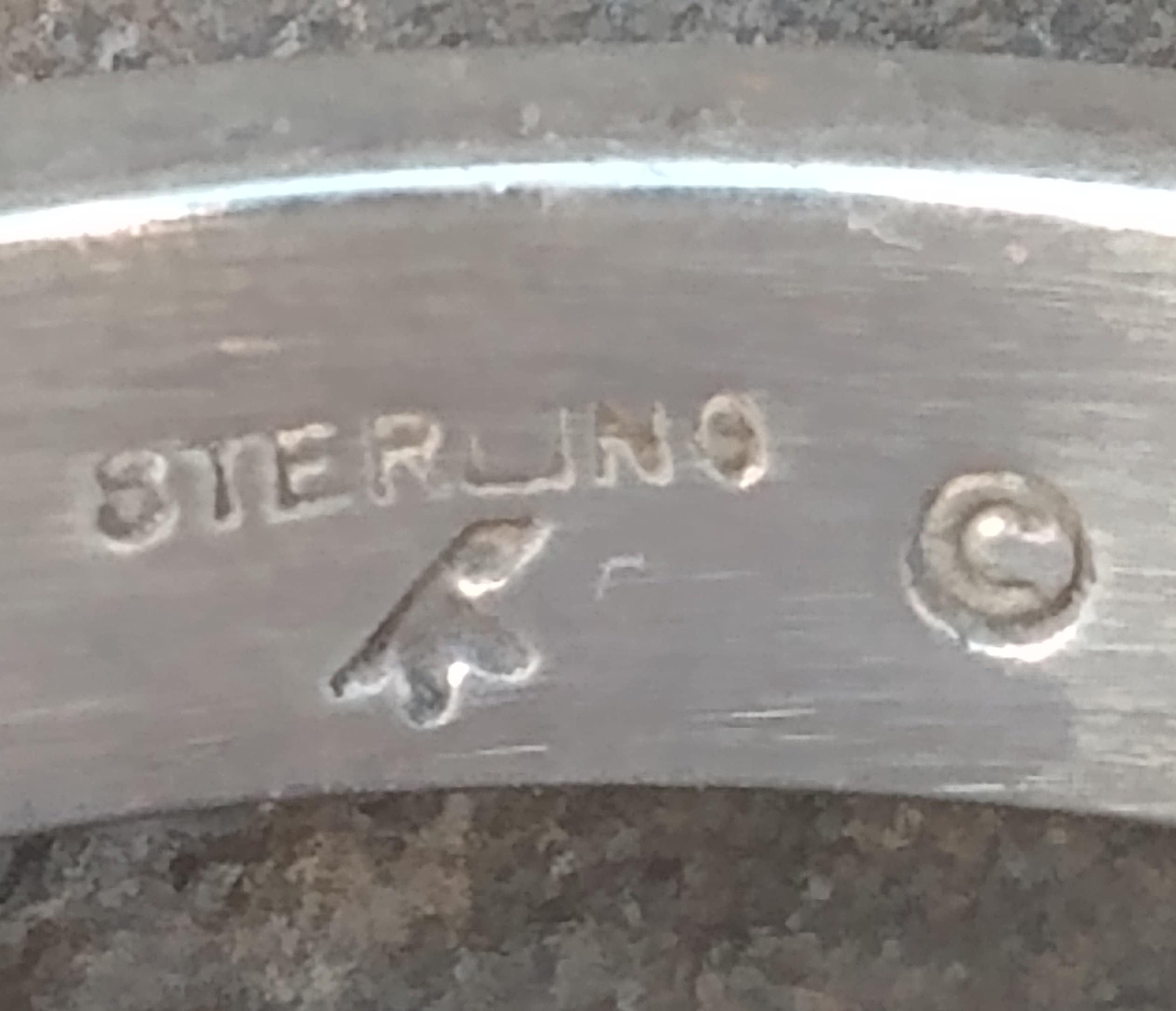 Sterling Silver Inlay Cuff Bracelet, Vintage Native American, 925 