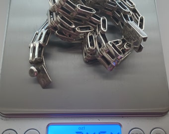 Sterling Silver Necklace, Vintage Mexican Jewelry, Stamped Mexico