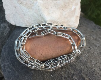 Sterling Silver Necklace, Vintage Mexican Jewelry, Stamped Mexico