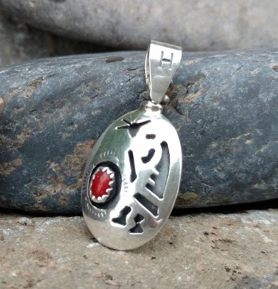 Rare Two Sided Vintage Native American Navajo Domed Coral Sterling Silver Bracelet Rare Two Sided Vintage Native American Navajo Domed Coral Sterling Silver Bracelet