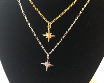 Collier pendentif étoile, collier femme, bijoux femme, cadeau femme