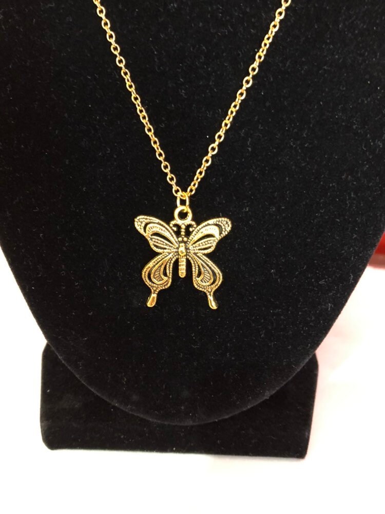 Beautiful Butterfly Pendant Necklace Women's Necklace - Etsy