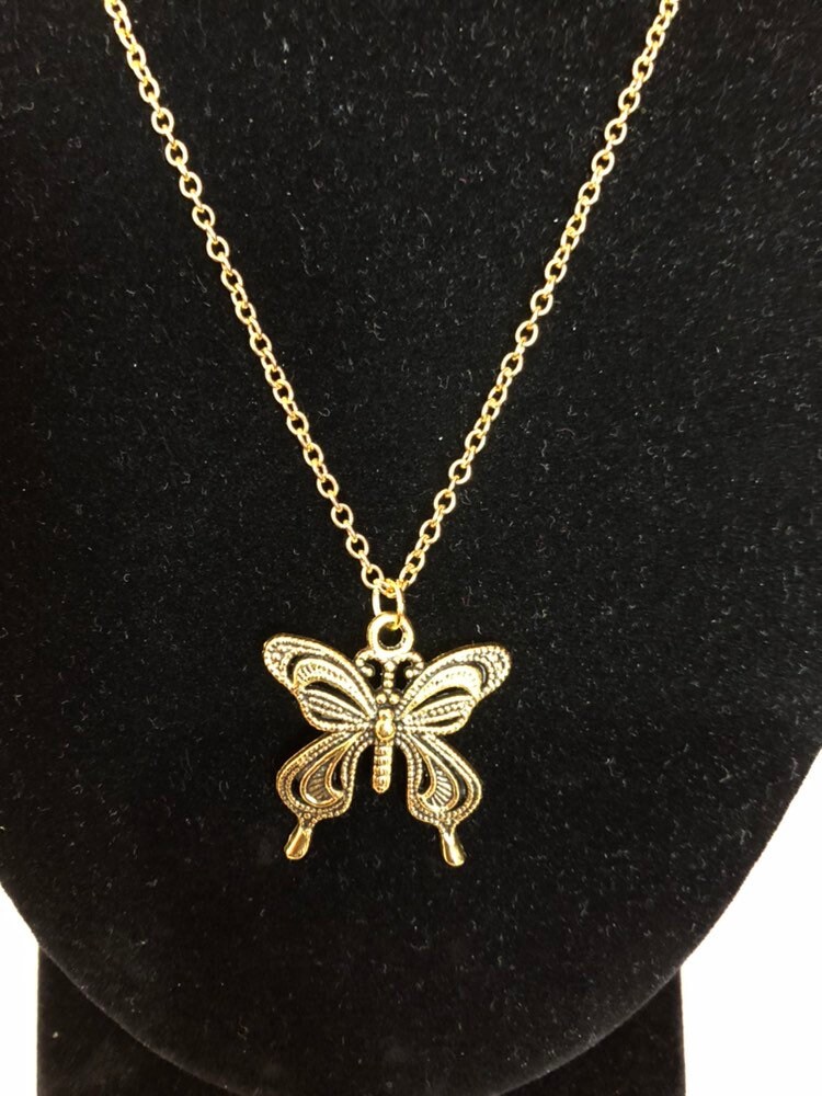 Beautiful Butterfly Pendant Necklace Women's Necklace - Etsy