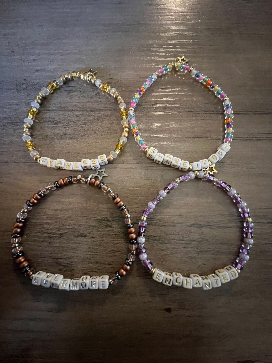 Customizable Letter Bead Bracelets - Etsy