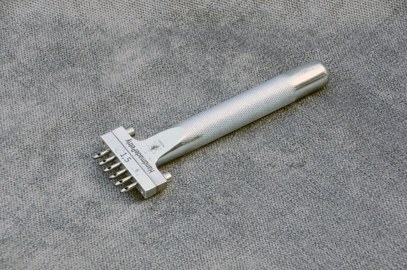 Manually Leather hole Punch tools Round 1,5 mm Hole Stitching Punch for Hand Sewing leather punch tool leather working tool P-1.5-6 image 9