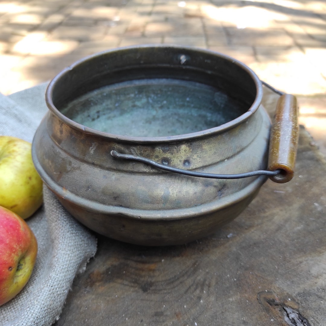 Vintage Brass Bucket With Handle Etsy UK