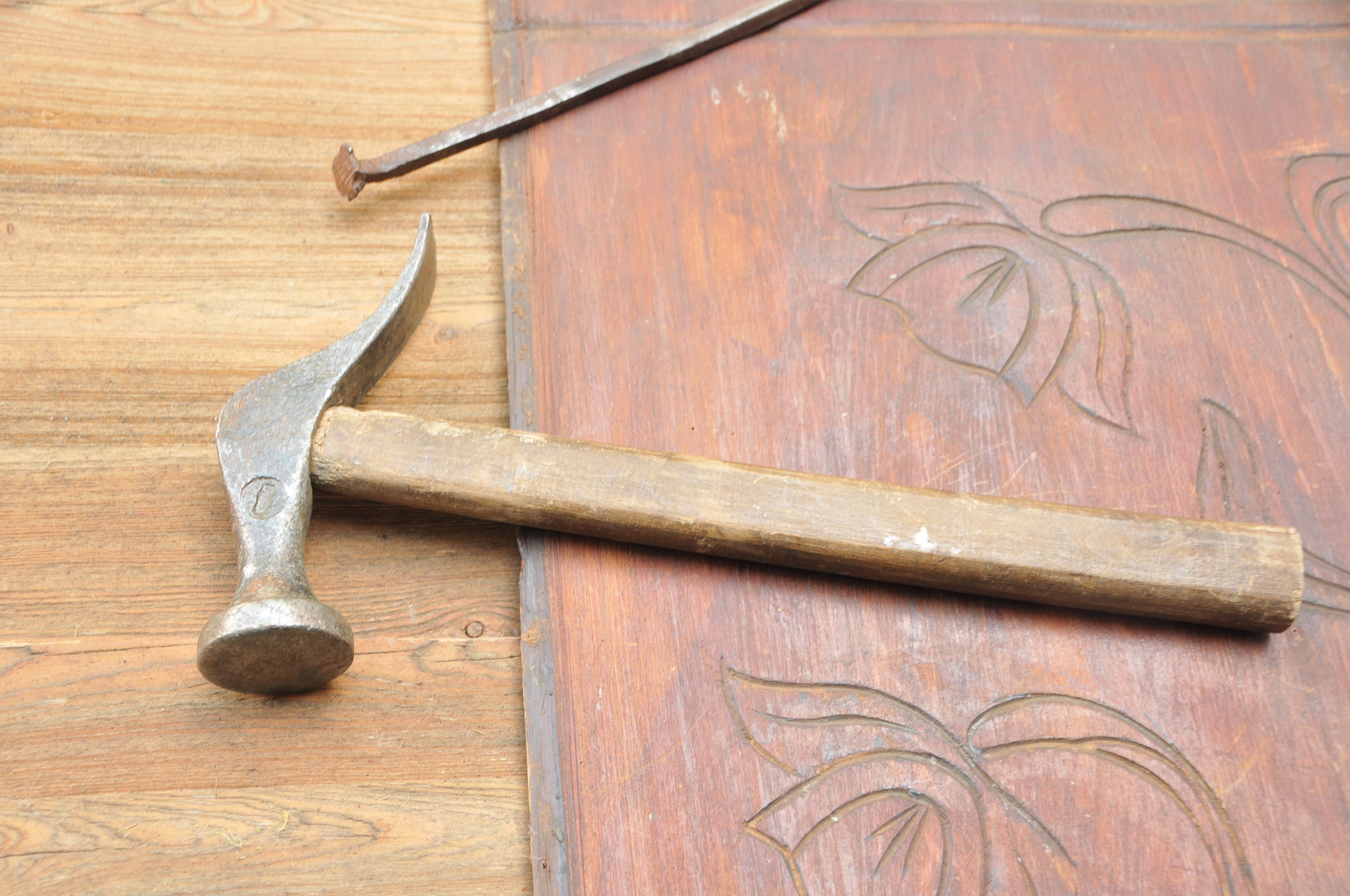 Vintage Hammer Hammer French Hammer Antique Shoe Forged Hammer