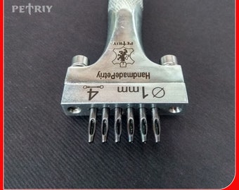 Manually Leather hole Punch tools, Round 1 mm Hole Stitching Punch for Hand Sewing, leather  punch tool, leather working tool, P-1-6