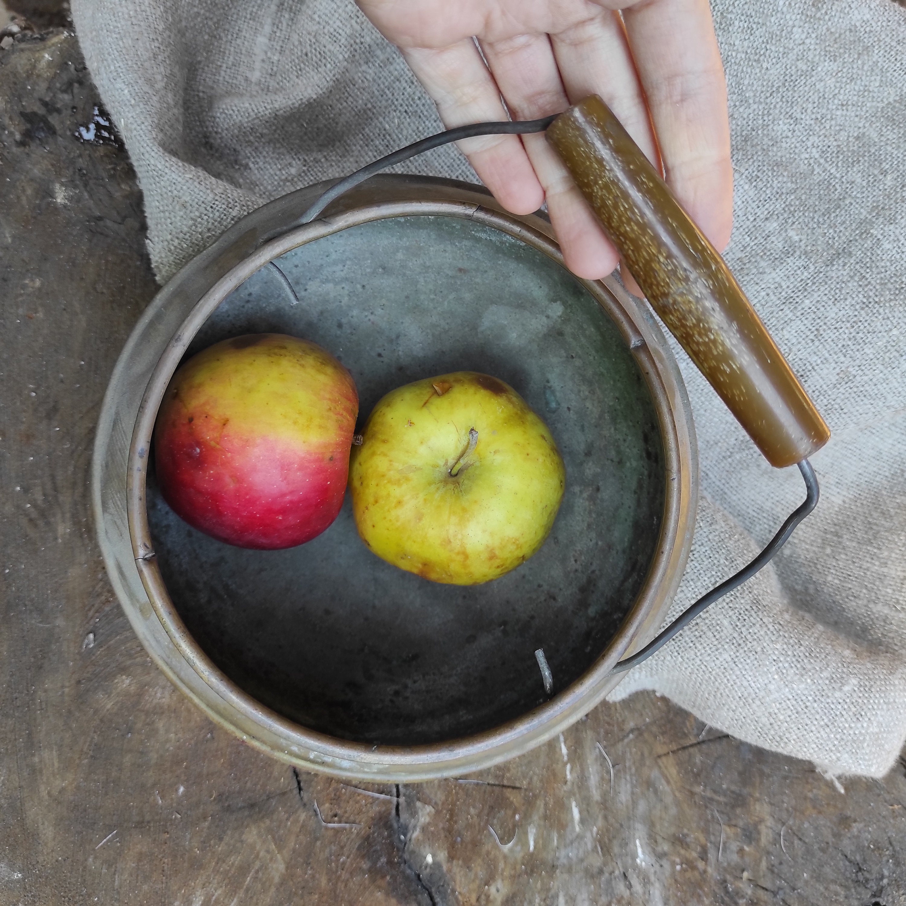 Vintage Brass Bucket With Handle Etsy UK