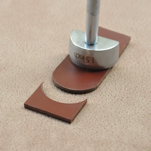 Perforatrice stile U, taglia-reggia in pelle, taglia-reggia in pelle 5 pezzi/set (0,5’’, 0,75’’, 1’, 1,5’’, 2’’)