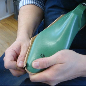 Knivlansett för läder vänsterhänt kniv Läderskalkkniv Läderhantverkskniv Handsmidd Kiridashi-stil Luthier-kniv Märkningskniv bild 5