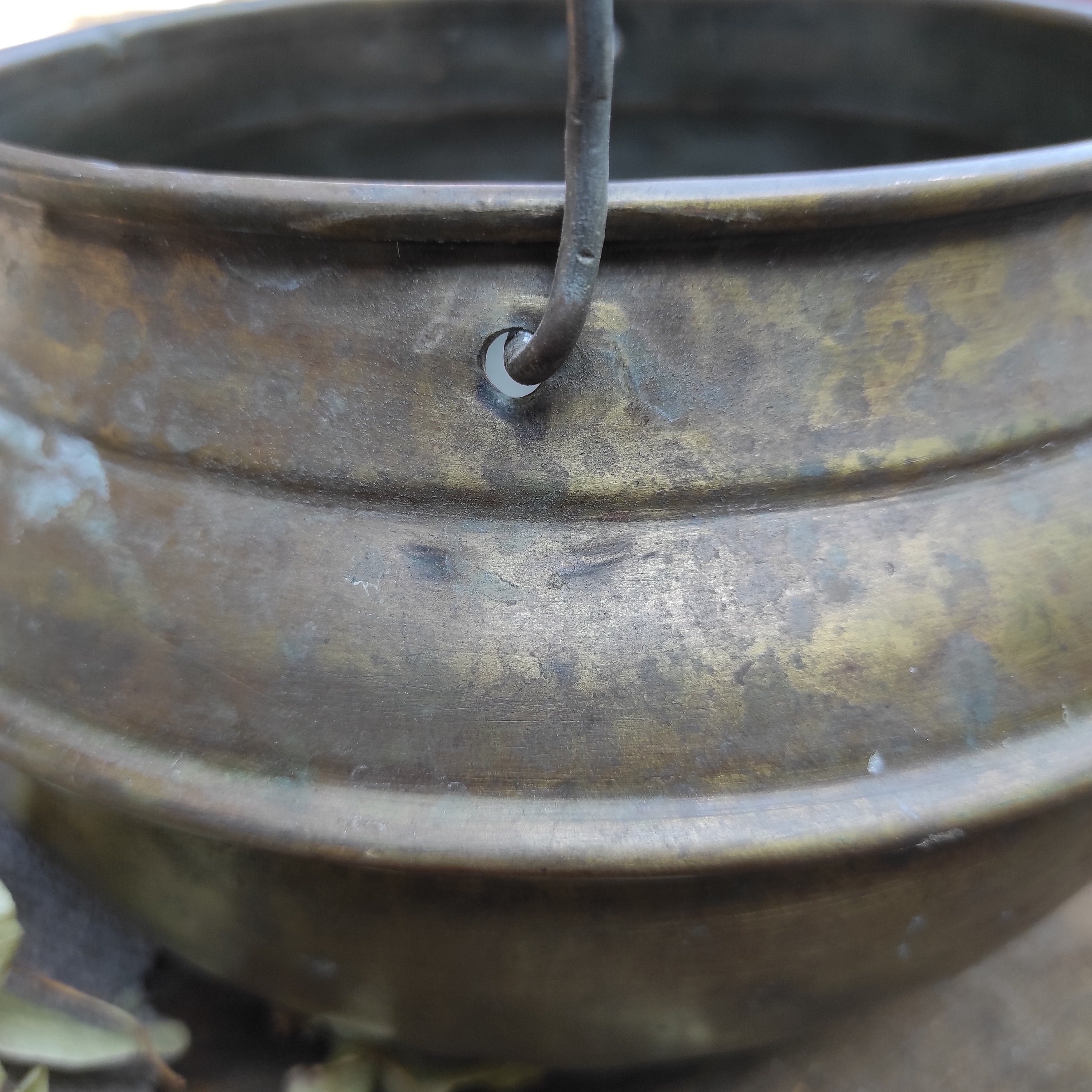 Vintage Brass Bucket With Handle Etsy UK