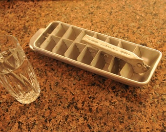 Vintage ice container Philco Aluminum Ice Cube Trays  Silver Trays  Vintage Ice Cube Container  Succulent Planter  4.5x11 Inches