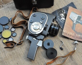 Rare Soviet vintage camera Quartz-1X8S-2 in a box, Antique camera  Vintage camera  gift idea   gift Valentines day  camera collecting