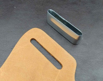 Gürtelschneider Ausstecher aus Band und verschweißter Naht Leder Craft Hole Punch Tool