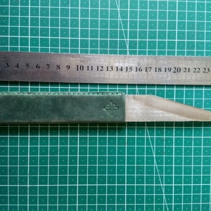 Knivlansett för läder vänsterhänt kniv Läderskalkkniv Läderhantverkskniv Handsmidd Kiridashi-stil Luthier-kniv Märkningskniv bild 4