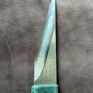 Knivlansett för läder vänsterhänt kniv Läderskalkkniv Läderhantverkskniv Handsmidd Kiridashi-stil Luthier-kniv Märkningskniv bild 3