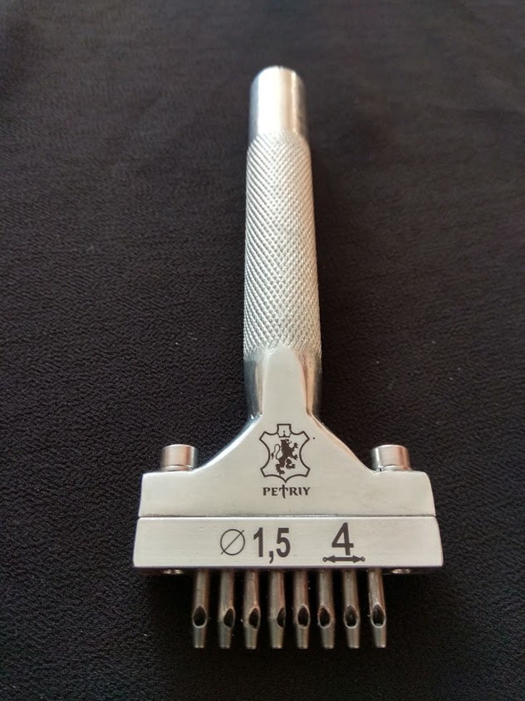 Manually Leather Hole Punch Tools, Round 1,5 Mm Hole Stitching Punch