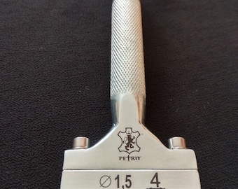 Manually Leather hole Punch tools, Round 1,5 mm Hole Stitching Punch for Hand Sewing, leather  punch tool, leather working tool, P-1.5-8