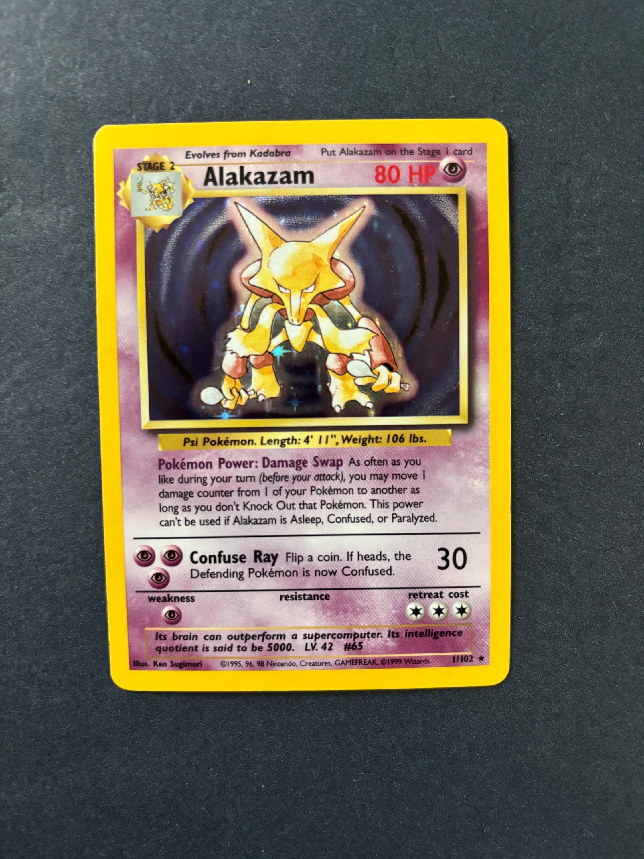 Rare Alakazam Card - Etsy