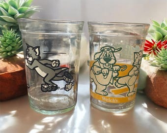 Vintage Drinking Glasses Set of Two, Collectibles,