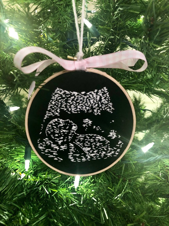 sonogram christmas ornament