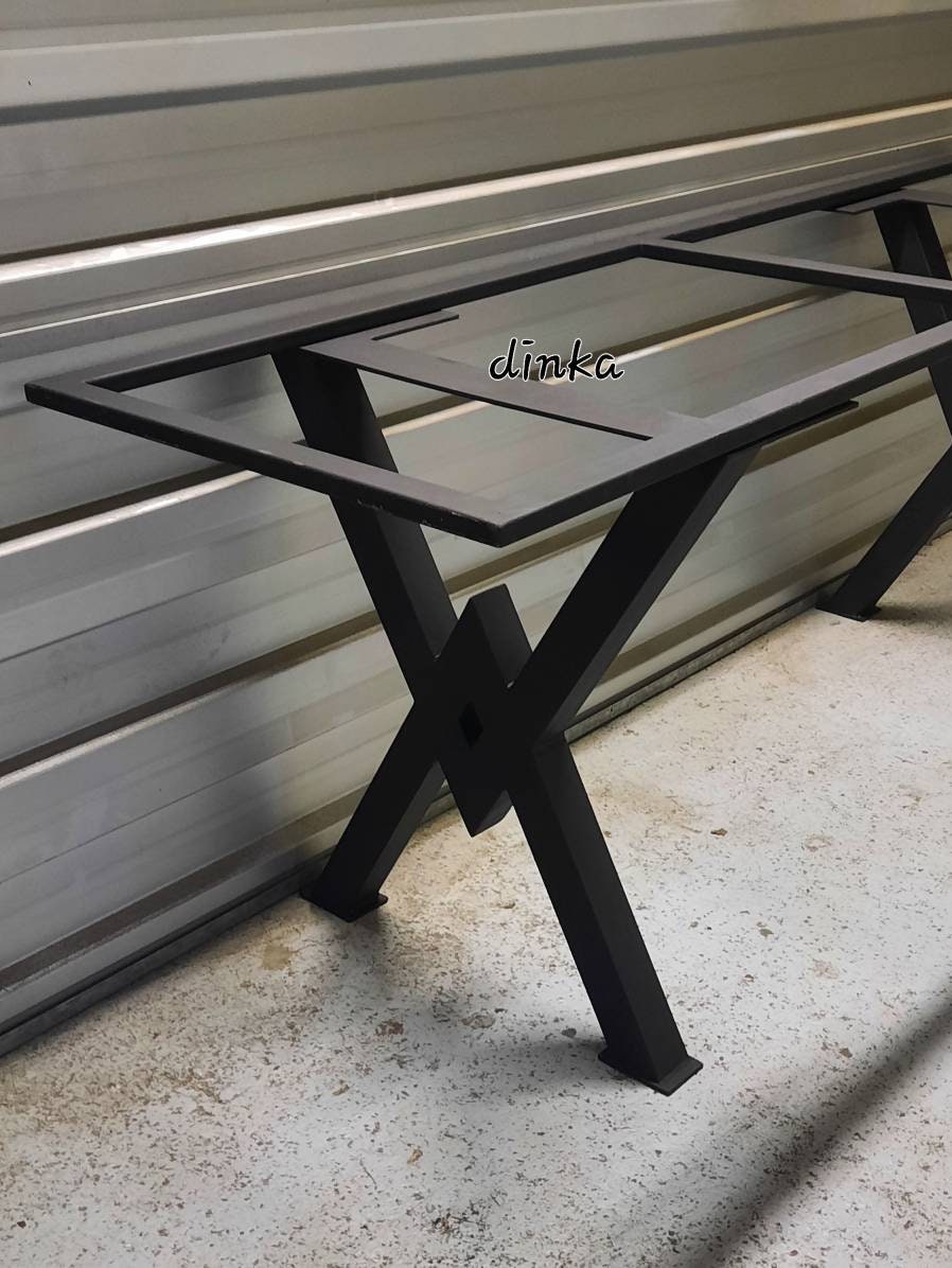 Pieds de Table en X Style Industriel