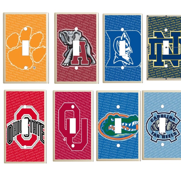 NCAA Light Switch covers