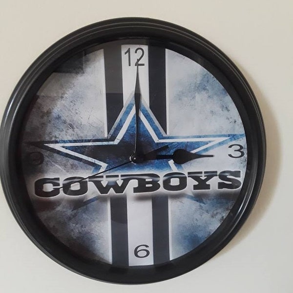Dallas Cowboys Clock Etsy