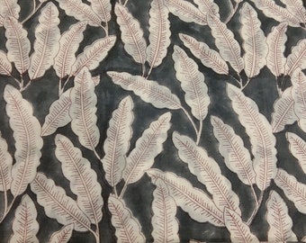 Hand Block Print Cotton Loose Fabric,cotton block print fabric,voile cotton fabric, jaipuri printed fabric, indian cotton block print fabric