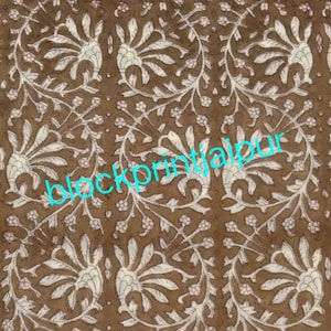 Hand block print cotton loose fabric,Cotton voile fabric,Jaipuri cotton block print fabric,Indian cotton fabric,Cotton fabric for dresses