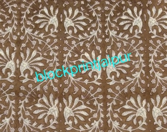 Hand block print cotton loose fabric,Cotton voile fabric,Jaipuri cotton block print fabric,Indian cotton fabric,Cotton fabric for dresses