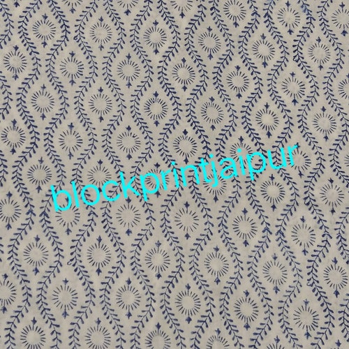 Hand block print cotton loose fabric,Cotton voile fabric,Jaipuri cotton block print fabric,Indian shops cotton fabric,Cotton fabric for dresses