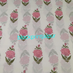 Tessuto sciolto in cotone con stampa a blocchi a mano,tessuto voile di cotone,tessuto con stampa a blocchi di cotone Jaipuri,tessuto di cotone indiano,tessuto di cotone per abiti