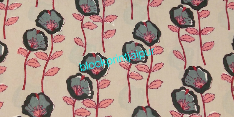 jaipuri printed fabric indian cotton block print fabric Hand Block Print Cotton Loose Fabric,cotton block print fabric,voile cotton fabric