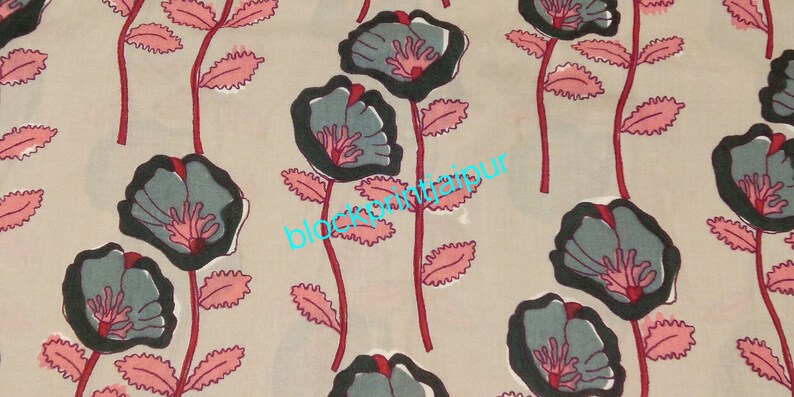 jaipuri printed fabric indian cotton block print fabric Hand Block Print Cotton Loose Fabric,cotton block print fabric,voile cotton fabric