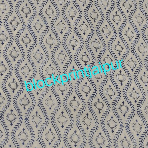 Hand block print cotton loose fabric,Cotton voile fabric,Jaipuri cotton block print fabric,Indian shops cotton fabric,Cotton fabric for dresses