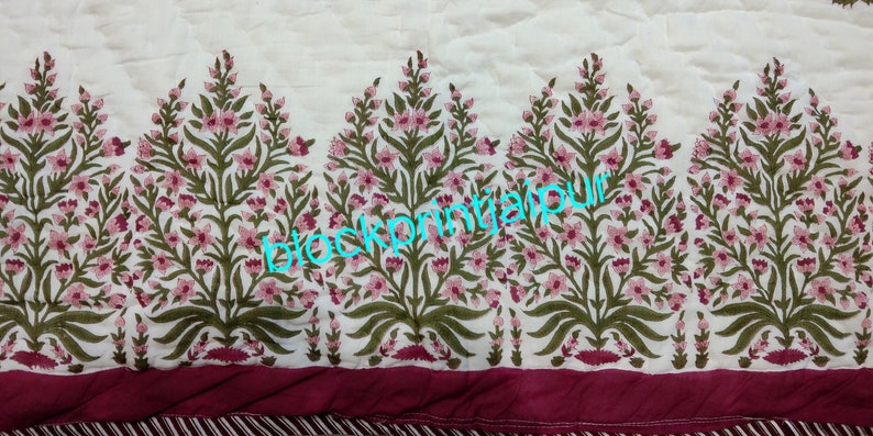 Winter Blanket Hand block print cotton reversible quilt Blanket and Throws,Cotton double bed quilt Cotton Quilt,king size cotton quilt