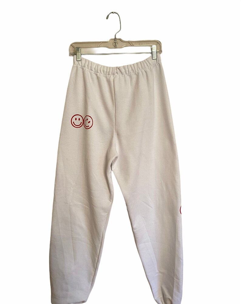 smiley face joggers